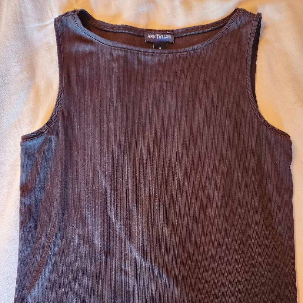 Black sleeveless top